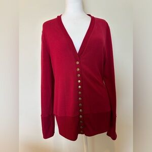 Button Front Cardigan - M